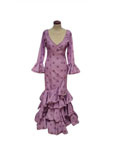 Taille 36. Costume Flamenco. Lolita Fond violet à pois mauve 123.967€ #50759LOLITAMLVLNMR36